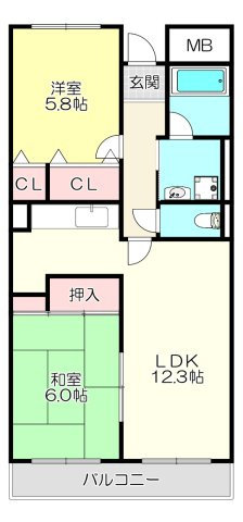 【間取り】 | プルミエハイツ花園