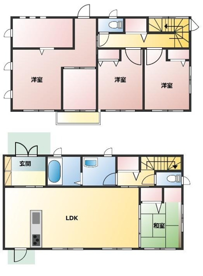【間取り】 | 山田町　中古住宅