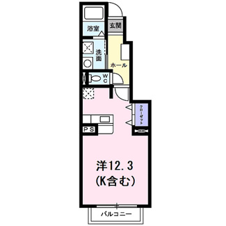 【間取り】 | エバーグリーン　Ａ