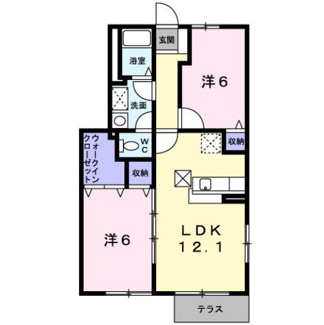 【間取り】 | カラバッサ小野Ｂ
