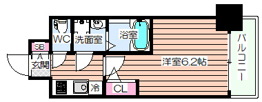 【間取り】 | エスリード阿波座プライムコート
