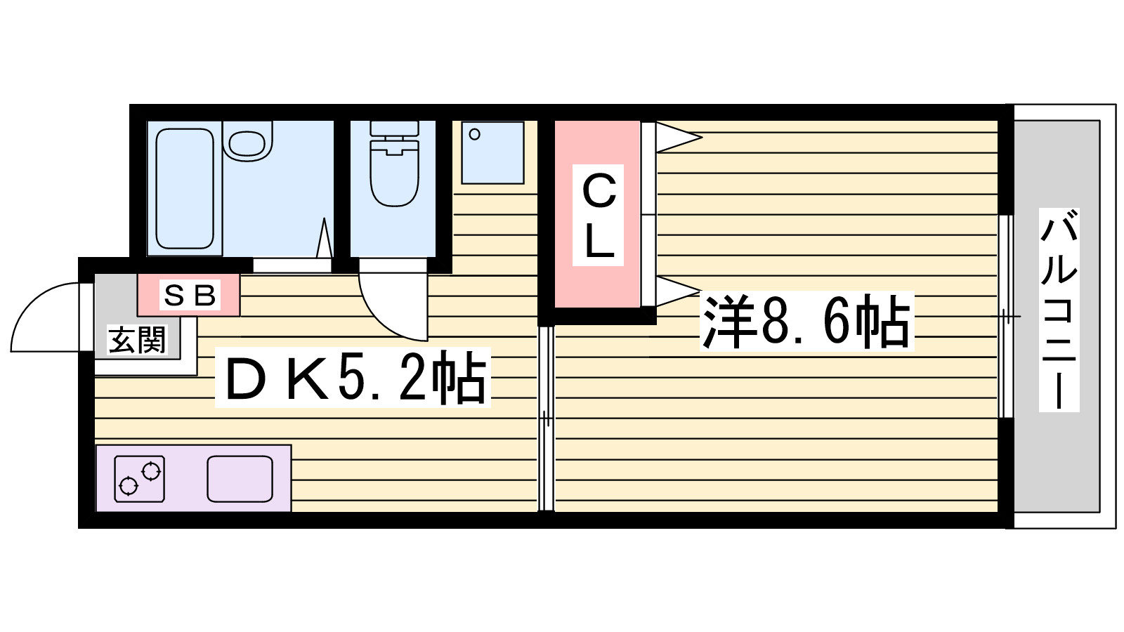 コフレ朝霧の間取り