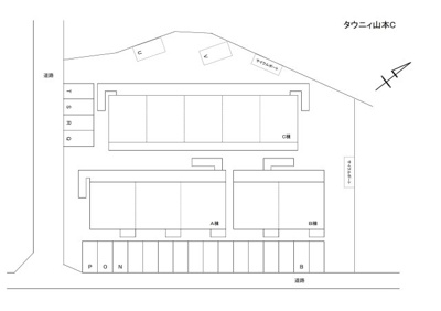 【駐車場】 | タウニィ山本Ｃ