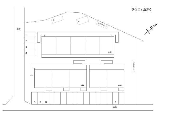 【駐車場】 | タウニィ山本Ｃ