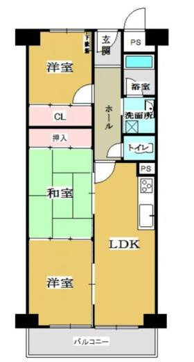 【間取り】 | シャルマンコーポ博多