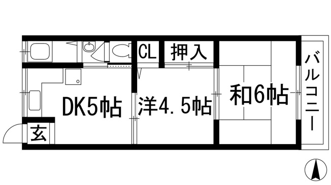 【間取り】 | 第ニ小田マンション
