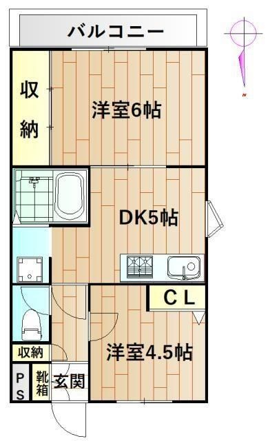 ロイヤルハイツすみよしの間取り