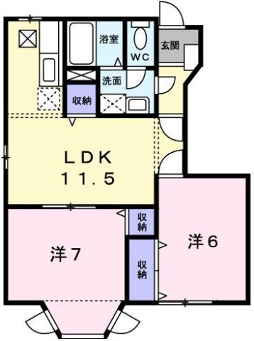レインボーＴ．Ｓの間取り