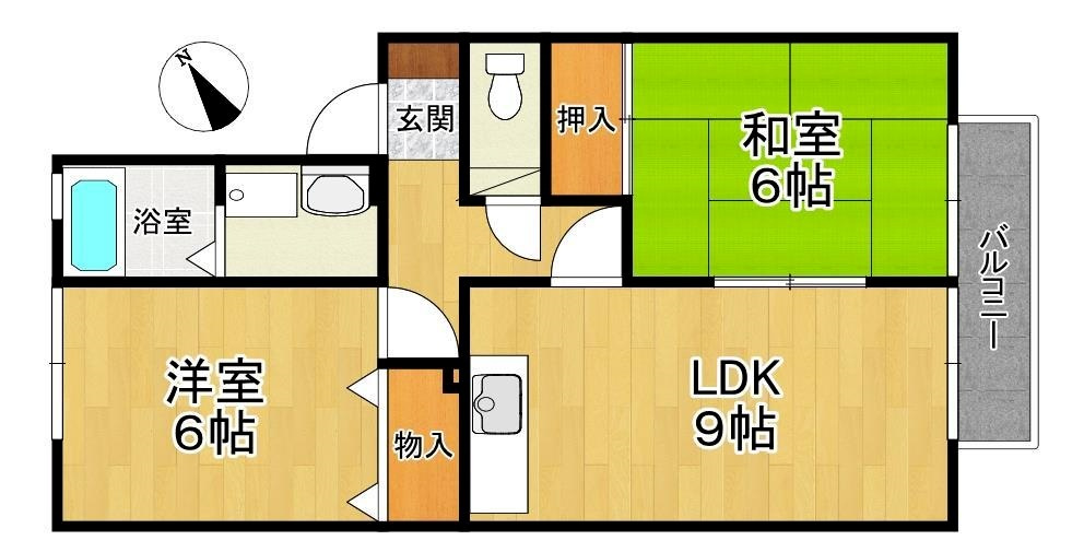 エミネントA棟の間取り