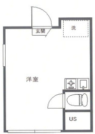 杉並区方南２丁目のアパートの間取り
