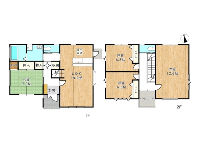 【間取り】 | 姫路市香寺町須加院／中古戸建