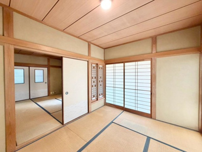 【和室】 | 大野台５丁目　中古一戸建 | 和室と和室を繋げてさらに広く使っていただけますよ！親戚や友人が集まった時に便利ですね♪
