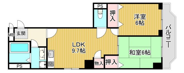 【間取り】 | ハビテ深江橋