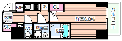 【間取り】 | S-RESIDENCE福島玉川Tres