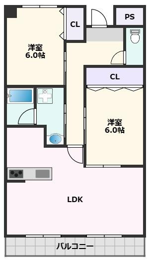 【間取り】 | メロディーハイツ五月が丘
