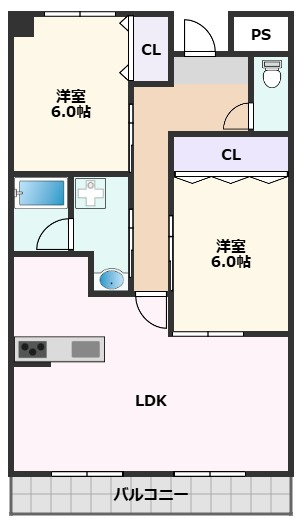 【間取り】 | メロディーハイツ五月が丘