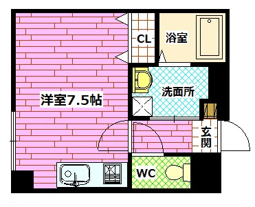 サニーフォート船越南の間取り