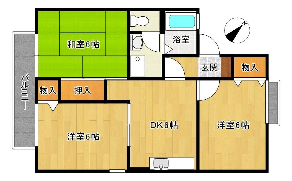 アベニール22　D棟の間取り