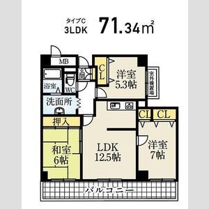 シティ南落合の間取り