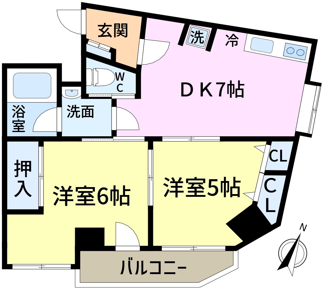 NIKOパークハイム新小岩の間取り
