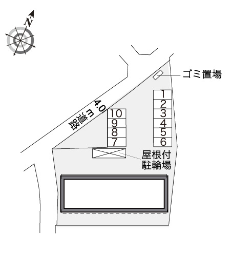 レオパレスアビテ湘南 の区画図