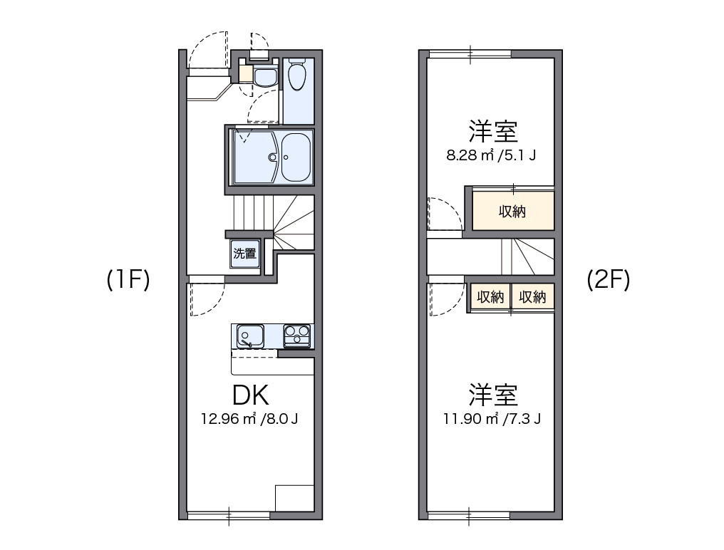レオパレスアビテ湘南 の間取り