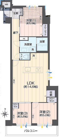 宮本37ハイツの間取り