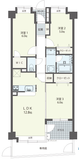 レクセルマンション成増第3の間取り