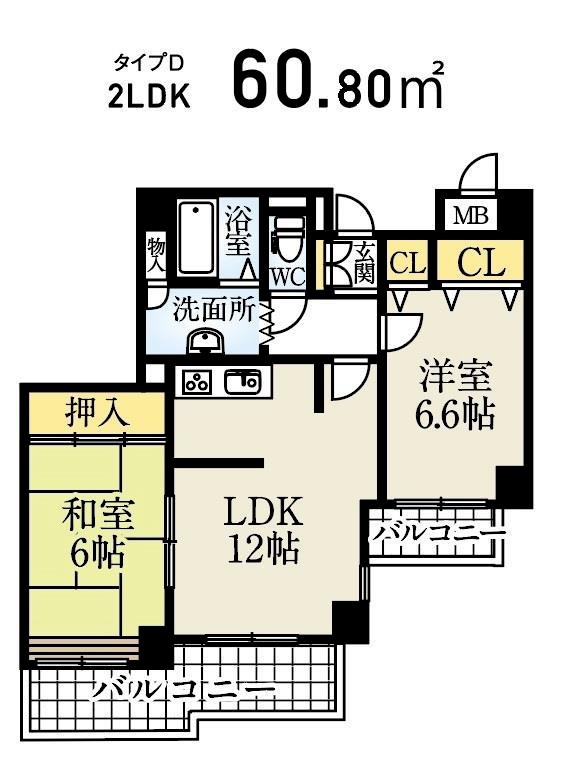 シティ南落合の間取り