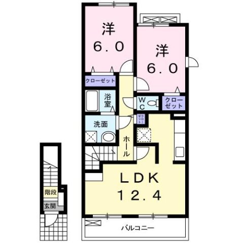 グレイスシティＢの間取り