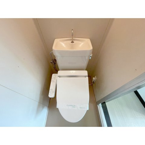 ビューハイツ講堂のトイレ|ゆったりとした空間のトイレです