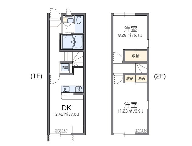 レオパレスリマインズ　蒼海の間取り