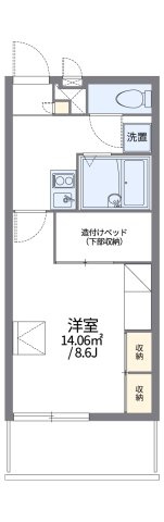 レオパレスエコミックユーの間取り