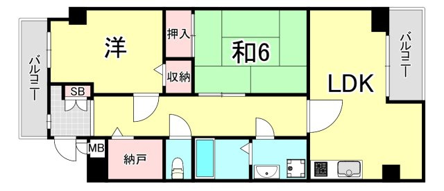 プラマー塚口の間取り