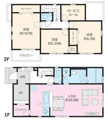 戸塚区深谷町 新築戸建 4690万円の間取り