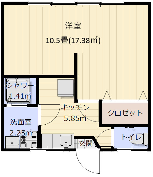 三輪アパートの間取り