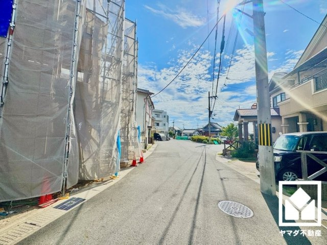 宇治市五ケ庄大林　1期の前面道路含む現地写真|8月11日　現地写真更新