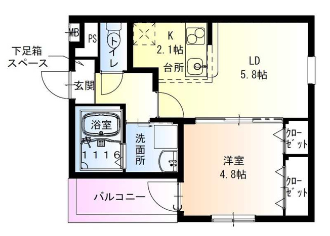【間取り】 | フジパレス高石千代田Ⅰ番館