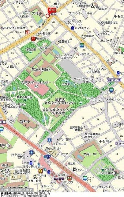 スカイコート文京茗荷谷の地図