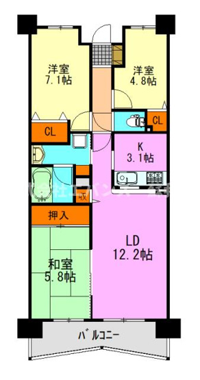 【間取り】 | ライオンズマンション千葉グランドタワー | 間取り