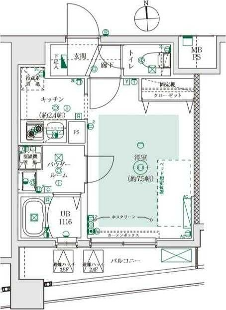 フェルクルール田端ルネサンスコートの間取り