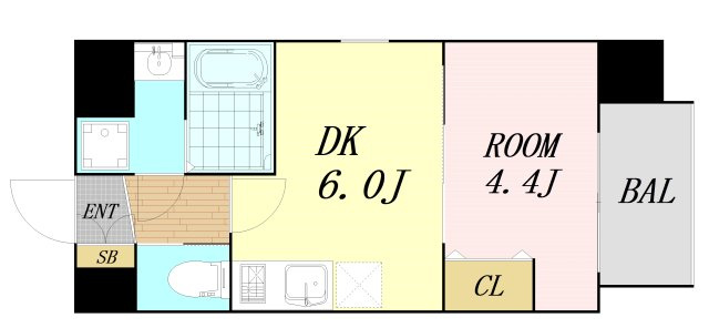MAISON PREMIER UMEDA NORTH　仲介手数料無料の間取り