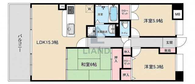 リファレンス寺塚　大池小学校区の間取り|リファレンス寺塚
