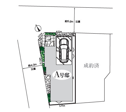 杉並区松庵3丁目　駅近×角地　長期優良住宅　最終1棟の区画図