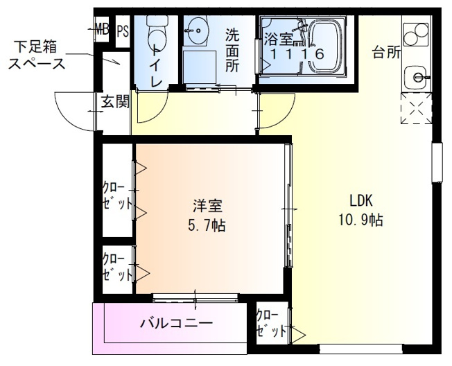【間取り】 | フジパレス高石駅北