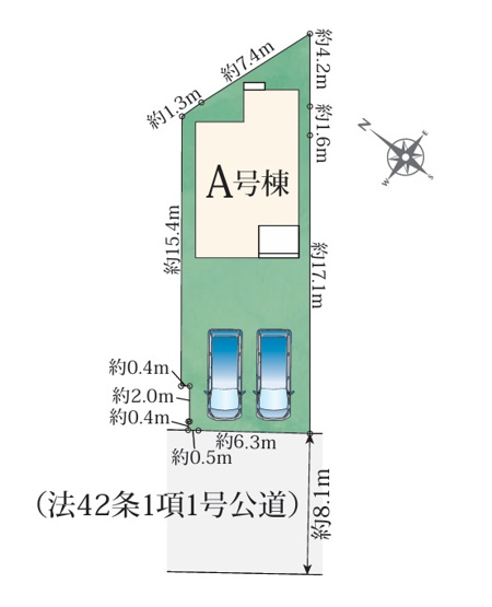 【区画図】 | 沼津市本字一丁田　新築一戸建て　全1棟