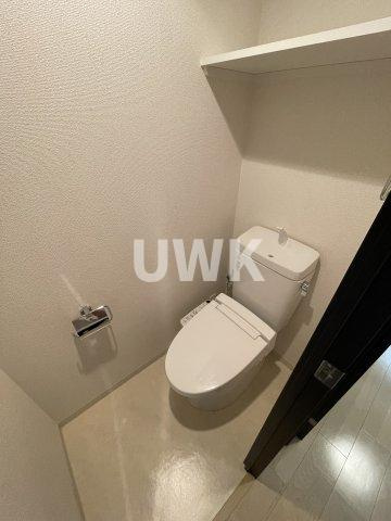 京都市下京区材木町の賃貸マンションのトイレ