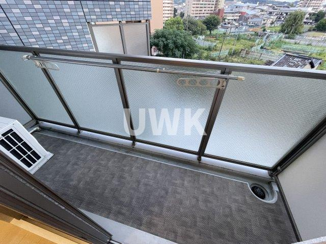 京都市下京区材木町の賃貸マンションのバルコニー