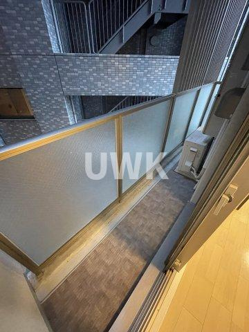 京都市下京区材木町の賃貸マンションのバルコニー