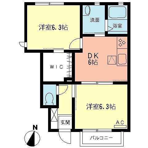 【間取り】 | ウィスティリアC